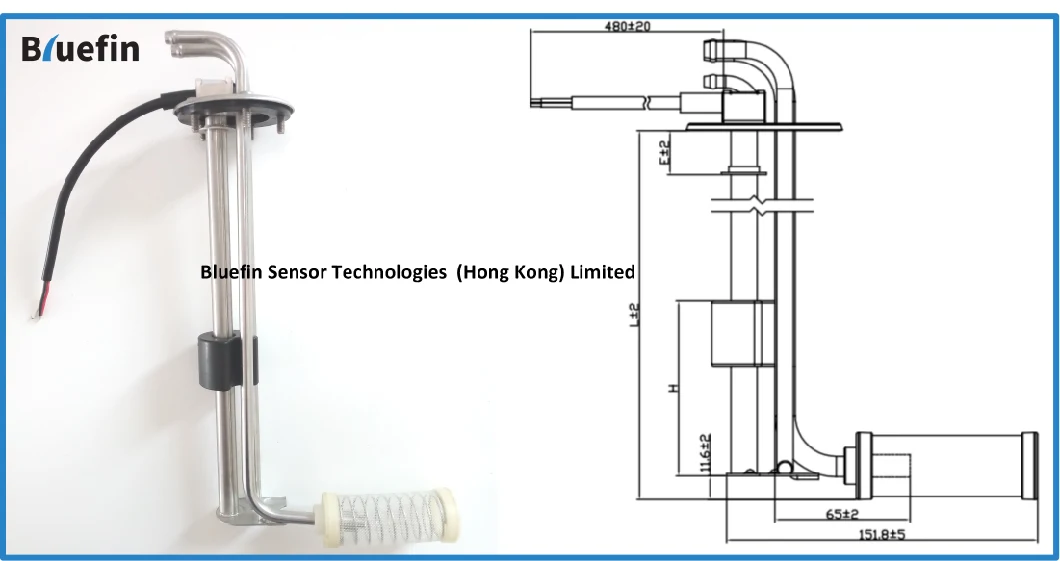 Tn Series Automotive/Vehicle/Truck Fuel/Oil Tank Level Sensor