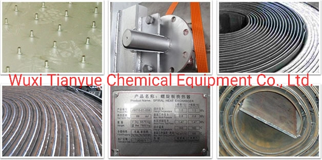 Carbon Steel Two Sides Detachable Spiral Heat Exchanger