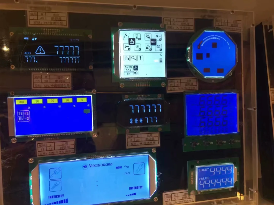 Character/Graphic Cog/COB/Tab Transflective/Transmissive/Reflective Tn/Va/Stn/FSTN LCD Display with 12864A DOT Series Touch Screen