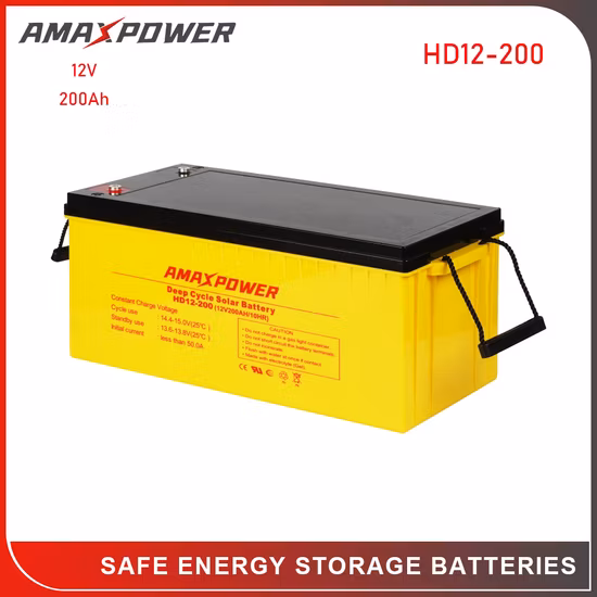 12V 200ah Batterie de véhicule électrique à cycle profond 6-EVF-100