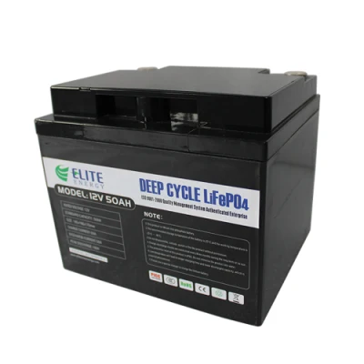 Batterie LiFePO4 12V 40ah/50ah avec BMS intelligent pour le stockage de l'énergie solaire Batterie Lihium 12V à cycle profond